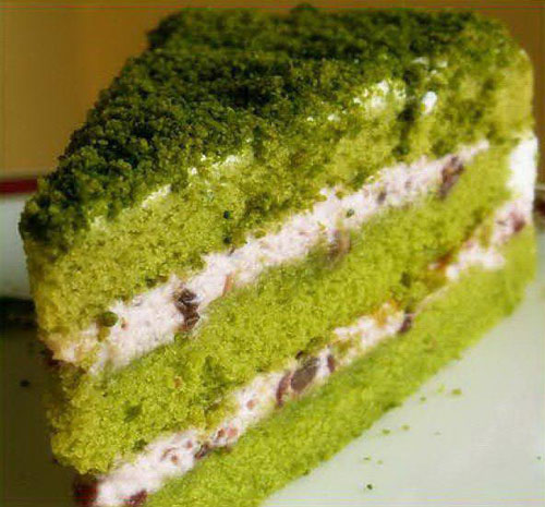 بفرمایید کیک رژیمی چای سبز!