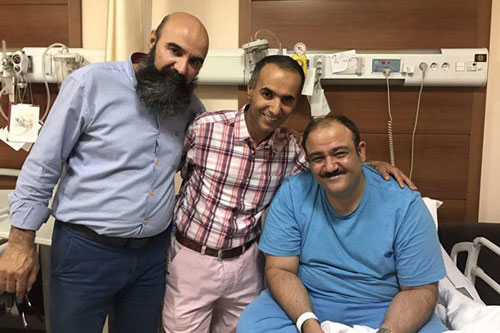مهران غفوریان در بیمارستان بستری شد/ عکس