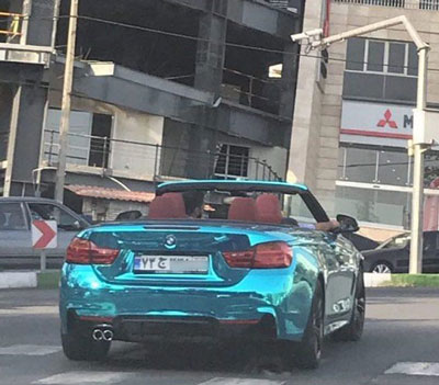 BMW با خاص ترین رنگ در تهران!