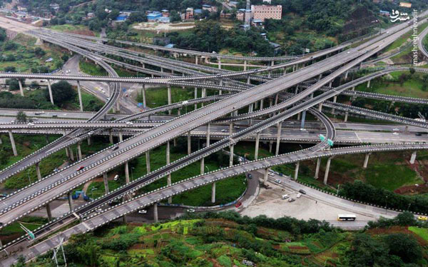 پیچیده‌ترین پل روگذر جهان
