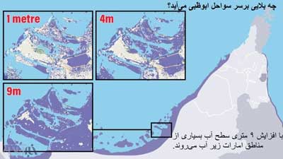 آب‌ خلیج‌فارس پایین می‌رود،پیش‌بینی نگران‌کننده امارات،کیش‌ و قشم زیر‌آب‌ نمی‌روند!