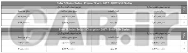 فروش ب ام و 530 با مدل 2018 اولین بار در ایران!