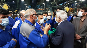 مذاکره با معاون وزیر کار برای حل مشکلات کارگران خودروسازی در ایران خودرودیزل