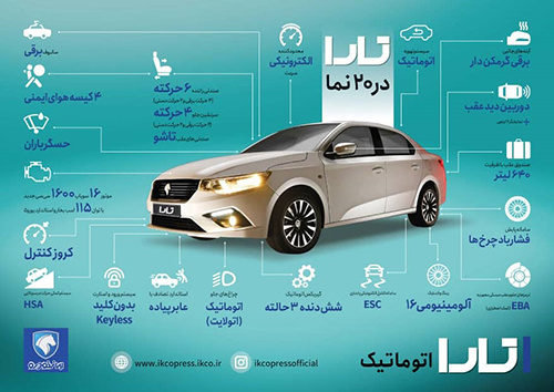 با آپشن های جدید ترین محصول ایران خودرو آشنا شوید