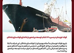 فولاد خوزستان در مسیر ۱۴۱۰؛ شتاب توسعه دریامحور با راه‌اندازی فولادسازی شادگان