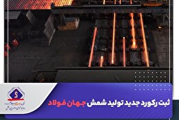 ثبت رکورد‌ جدید تولید شمش جهان فولاد