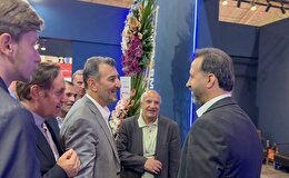 حضور رییس هیات عامل ایمیدرو در غرفه چادرملو