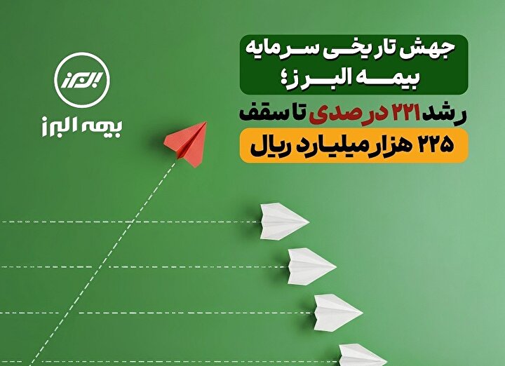 جهش تاریخی سرمایه بیمه البرز؛ رشد 221 درصدی تا سقف 225 هزار میلیارد ریال